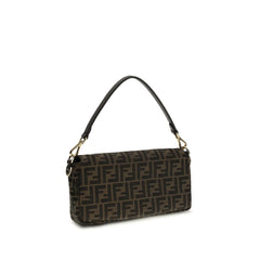 Fendi Brown Recycled Polyester Shoulder Bag