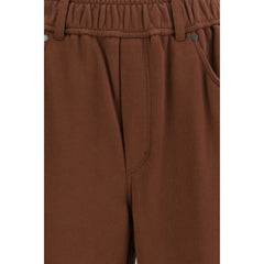 Brunello Cucinelli Brown Acetate Casual Pants