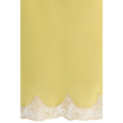 Saint Laurent Multicolor Silk Midi Skirt