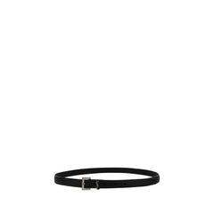 Saint Laurent Black Lamb Ovis Aries Aries Thin Belt