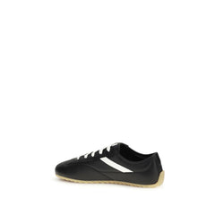 Alexander McQueen Black Calf Leather Bos Taurus Low Top Sneakers