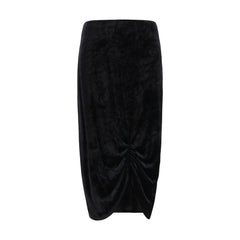 Valentino Black Viscose Long Skirt