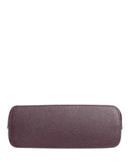 Dolce & Gabbana Dark Purple Leather DG Logo Zip Around Hand Purse Wallet