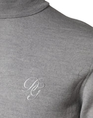 Dolce & Gabbana Gray LongSleeve Turtleneck Pullover Sweater