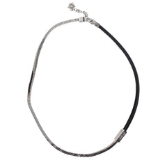 Versace Gray Metal Necklace