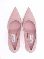 Jimmy Choo Pink Lizard Printed Leather Love 85 Pumps