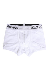 Dolce & Gabbana White Logo Waistband Regular Boxer Underwear