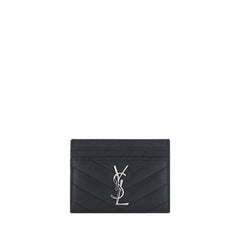 Saint Laurent Black Calf Leather Bos Taurus Wallet