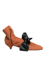 Dolce & Gabbana Brown Black Suede Boots Shoes