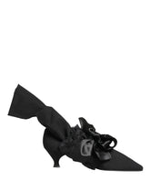 Dolce & Gabbana Black Suede Mid Calf Boots Shoes