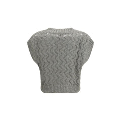 Brunello Cucinelli Bicolor Silk Sweatshirt