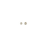 Saint Laurent White Brass Earrings