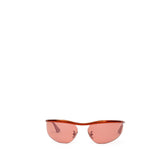 Bottega Veneta Orange Metal Sunglasses