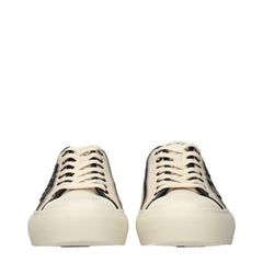 Jimmy Choo Beige Fabric Low Top Sneakers