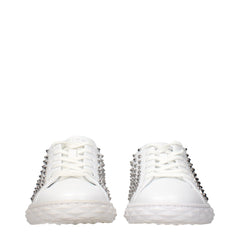 Jimmy Choo White Leather Sneakers