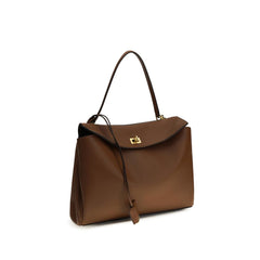 Balenciaga Brown Calf Leather Bos Taurus Shoulder Bag