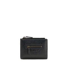 Balenciaga Black Lamb Ovis Aries Aries Wallet