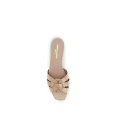 Saint Laurent Multicolor Calf Leather Bos Taurus Flat Sandals