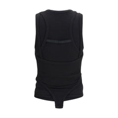 ALAINPAUL Black Lyocell Tank Tops
