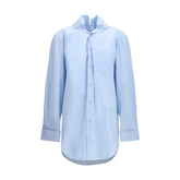 ALAINPAUL Blue Cotton Shirt