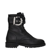 Jimmy Choo Black Leather Ankle Boots