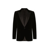 Dolce & Gabbana Black Cotton Blazer