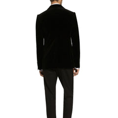 Dolce & Gabbana Black Cotton Blazer