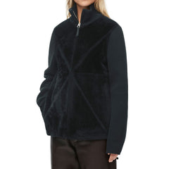 Loewe Black Lamb Fur Full-Length Jacket