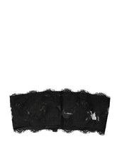 Dolce & Gabbana Black Lace Bandeau Bra Tube Top Underwear