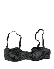 Dolce & Gabbana Black Semi-Pad Underwire Balconette Bra Underwear
