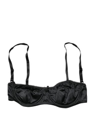 Dolce & Gabbana Black Semi-Pad Underwire Balconette Bra Underwear