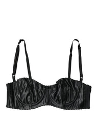 Dolce & Gabbana Black Semi-Pad Underwire Balconette Bra Underwear