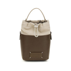 Maison Margiela Brown Calf Leather Bos Taurus Backet Bag