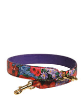 Dolce & Gabbana Multicolor Floral Leather Bag Accessory Shoulder Strap