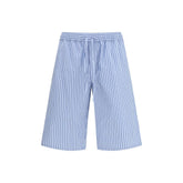 Dolce & Gabbana Blue Cotton Bermuda Shorts