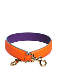 Dolce & Gabbana Orange Purple Calf Leather Bag Accessory Shoulder Strap