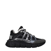 Versace Black Fabric Athletic Sneakers