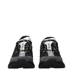 Versace Black Fabric Athletic Sneakers