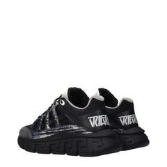 Versace Black Fabric Athletic Sneakers