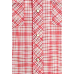 Versace Red Cotton Pattern Shirt