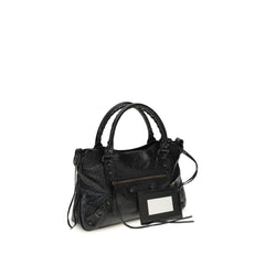 Balenciaga Black Lamb Ovis Aries Shoulder Bag