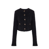 Balenciaga Black Cotton Cardigan