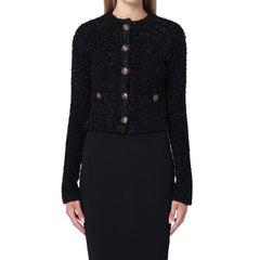 Balenciaga Black Cotton Cardigan