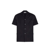 Maison Margiela Black Wool Shortsleeve Shirt