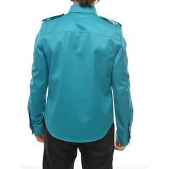 Bottega Veneta Bicolor Elastane Dress Shirt