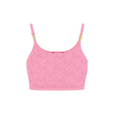 Versace Multicolor Elastane Tank Tops