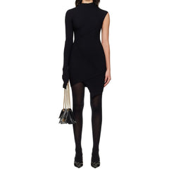Balenciaga Black Polyester Cocktail Dress