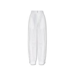 Bottega Veneta White Cotton Casual Pants