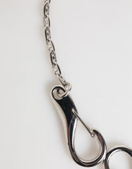 Dolce & Gabbana Silver Tone DG Logo Keychain Key Holder Bag Charm Keyring