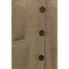 Brunello Cucinelli Beige Linen Cardigan